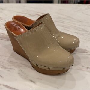 Penelope Chilvers Wedge Patent Clogs